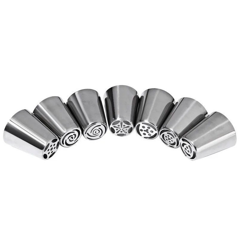14PCS Russian Icing Flower Piping Tips Tulip Nozzles Cake Pastry Decorating gallery