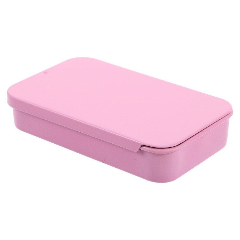 Mini Metal Container Rectangular Tin Boxes with Lids Decorative Tins