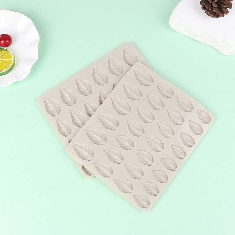 1Pc 28Cavity Mini Leaf Shape Silicone Mold DIY Cake Decorating Gummy Candy Mold gallery