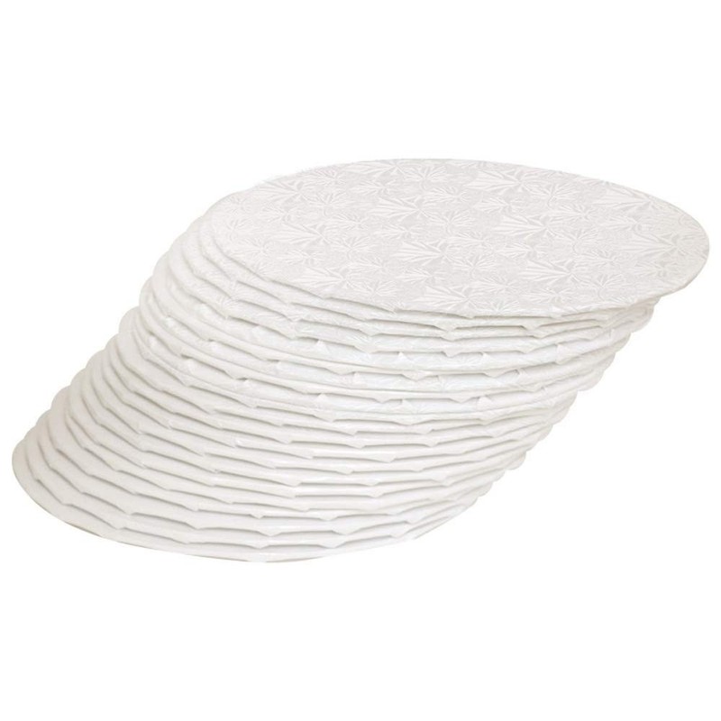 10 Inch White Round Thin Cake Drum 1/4 Inch Cardboard Circles 25 PCS Pack gallery