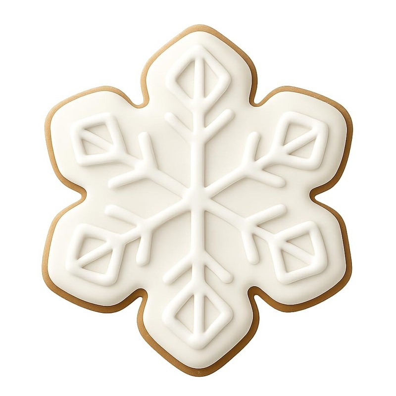 Symmetrical Snowflake Cookie Cutter & Stamp, Fondant & Clay - 4x3.5 gallery