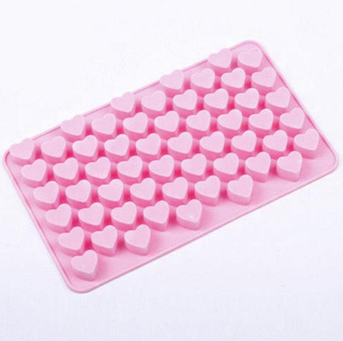 55 Lattice Heart Shape Tray Cute DIY Mini Silicone Ice Cube Maker Chocolate Mold gallery