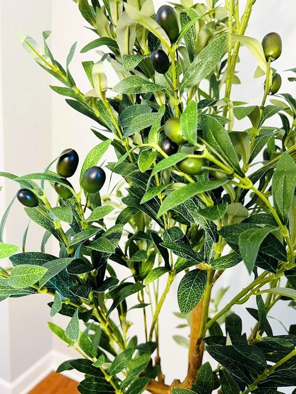 Anting Artificial Olive Tree 6Ft Tall Fake Plant Planter-Olive Trees Artificial gallery