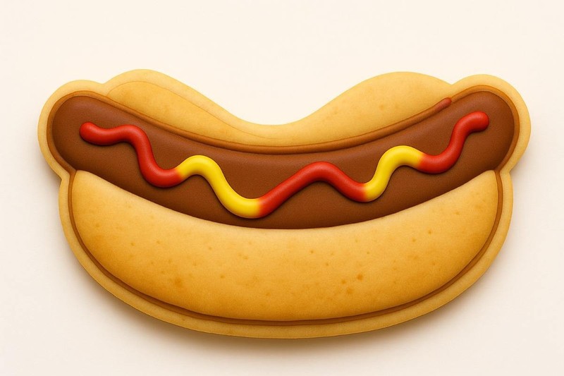 Hot Dog Hotdog 4.25'' Cookie Cutter Metal gallery