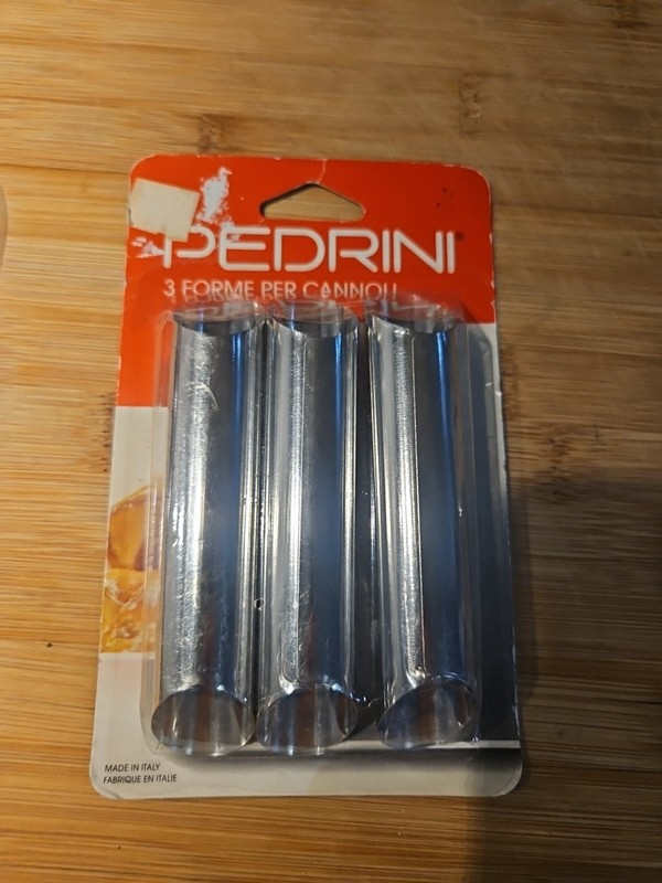 VINTAGE Pedrini Set Of 3 Cannoli Molds 127 New And SEALED