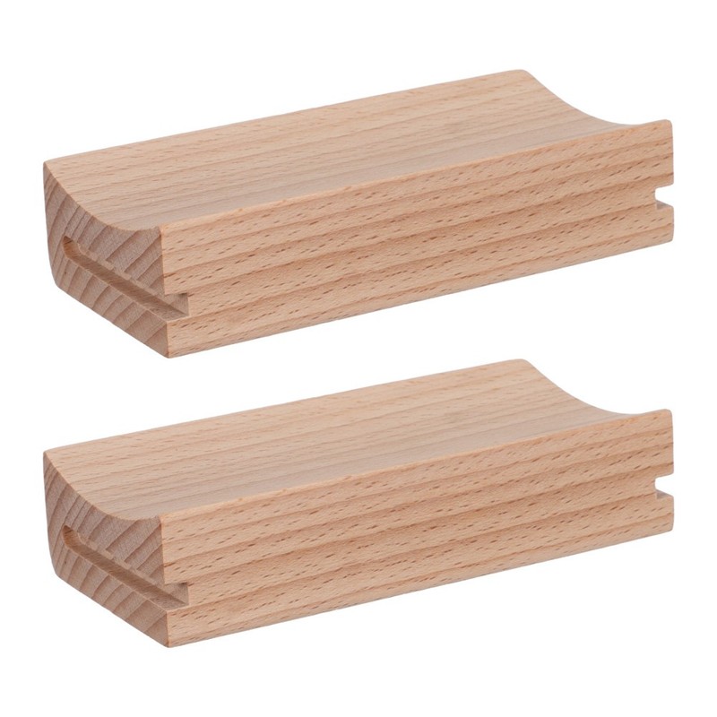 2Pcs Wooden Rolling Pin Display Rack Space Saving Organizer for Bakery Utensils gallery