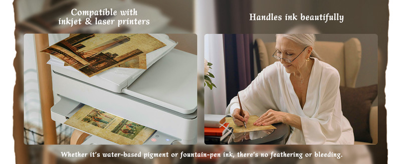 Parchment Printer Paper 8.5 x 11 Vinta Paper, 100 Sheets Antique gallery