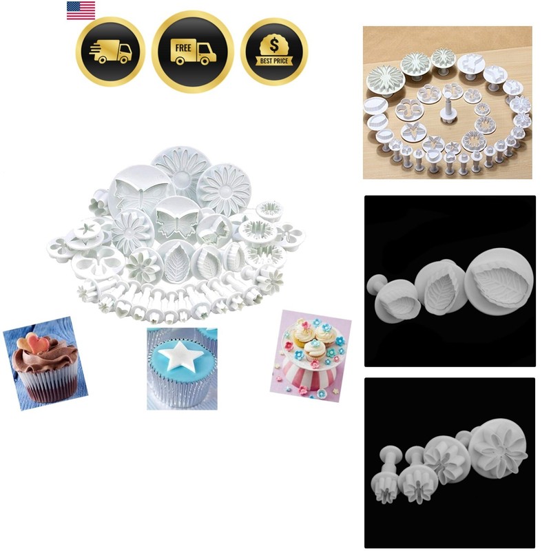 Cake Fondant Cookie Cutter Set 33 Pcs Cake Decor Tools DIY Shapes