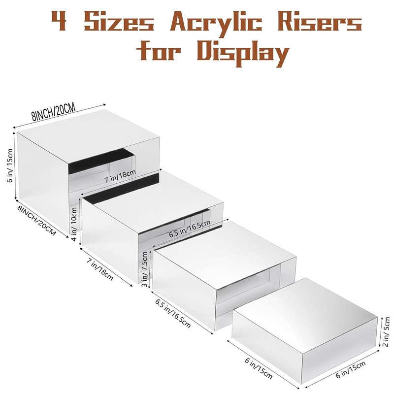 Buffet Risers Acrylic Display Risers Kitchen Wedding Showcase Celebration gallery