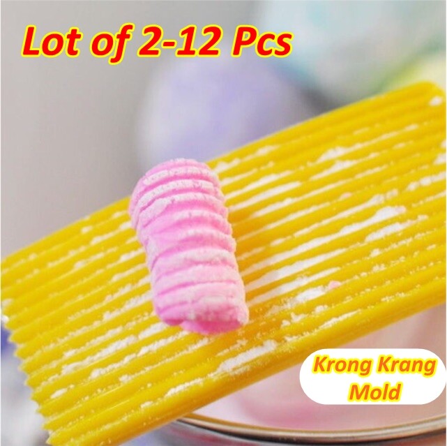 2X KRONG KRANG Mold Thai Coconut Cookie Snack Dessert Bake Plastic Kitchen Tool