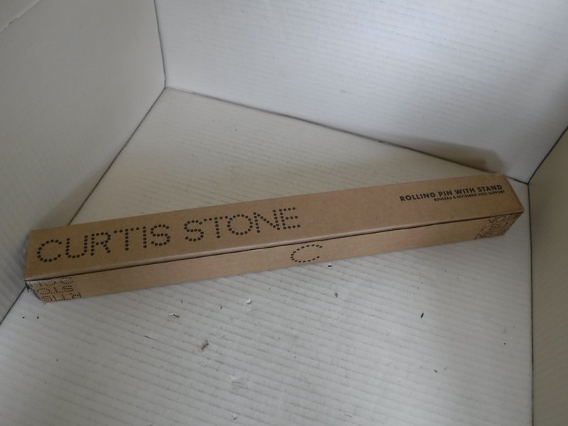 Curtis Stone Rolling Pin - French Style Rolling Pin With Stand gallery
