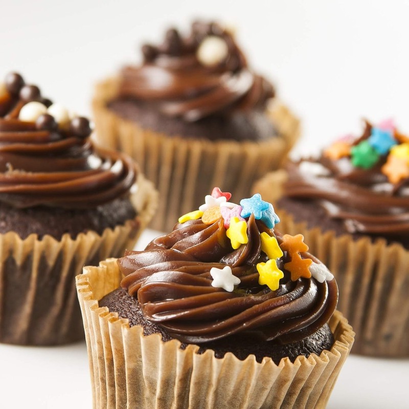 Versatile 200 Pcs Baking Cups - Natural Paper Cupcake Liners for All Occasions gallery