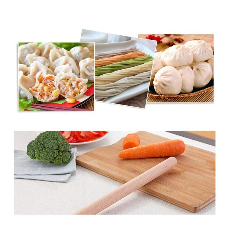 Non Stick Wood Dough Roller Classic French Rolling Pin For Baking Pizza gallery