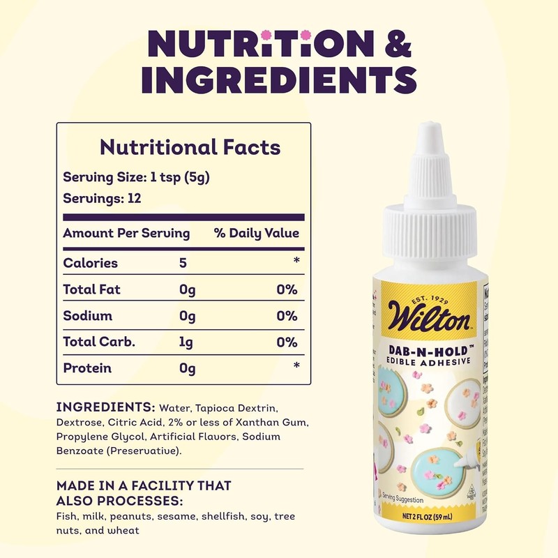 Dab-N-Hold Edible Adhesive, Food-Safe Glue, 2 oz. | Food-Safe Edible Glue for gallery