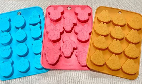 Disney Silicone Chocolate Mold Set of 3 Mickey & Friends Chip & Dale MonstersInc gallery