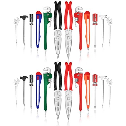 Outus 24 Pcs Novelty Tool Ballpoint Pens Set Fun Black Ink Hardware Shaped gallery