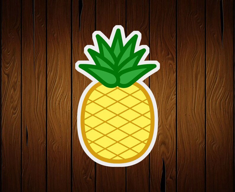 Pineapple Fruit Cookie Cutter - 3D Printed Food Safe PLA Plastic gallery