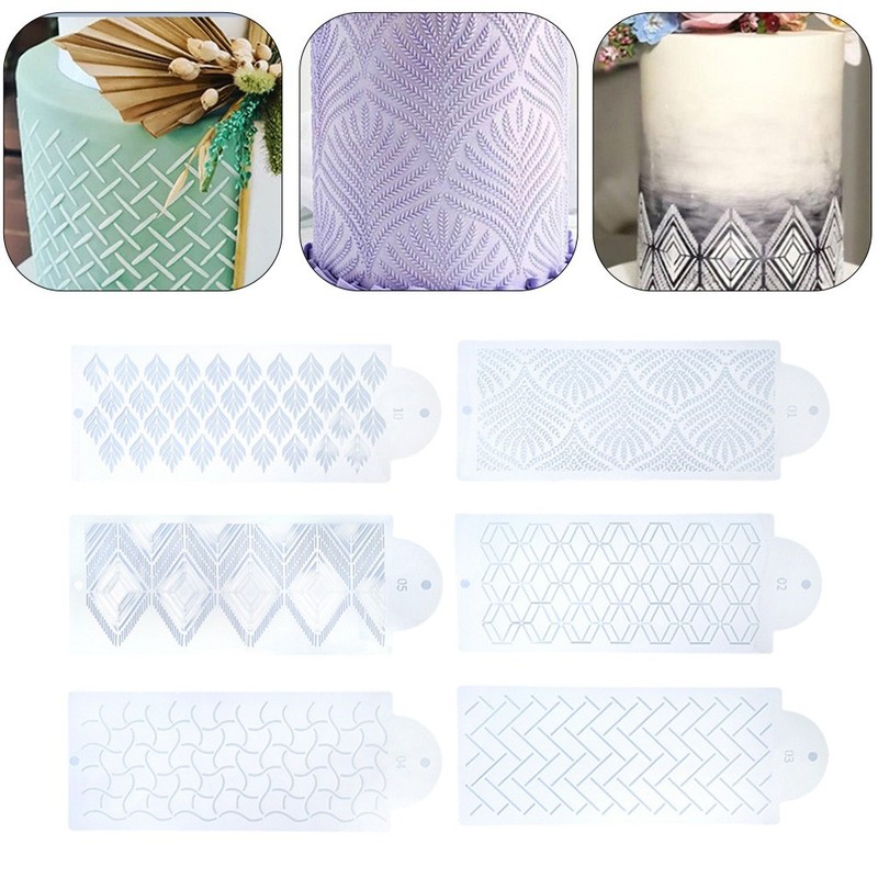Cake Decorating Templates Set with Multiple Patterns for All Occasions gallery
