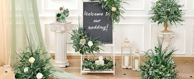 300Pcs 5 Kind Mixed Greenery Eucalyptus Stems Bulk for Wedding Decor, gallery