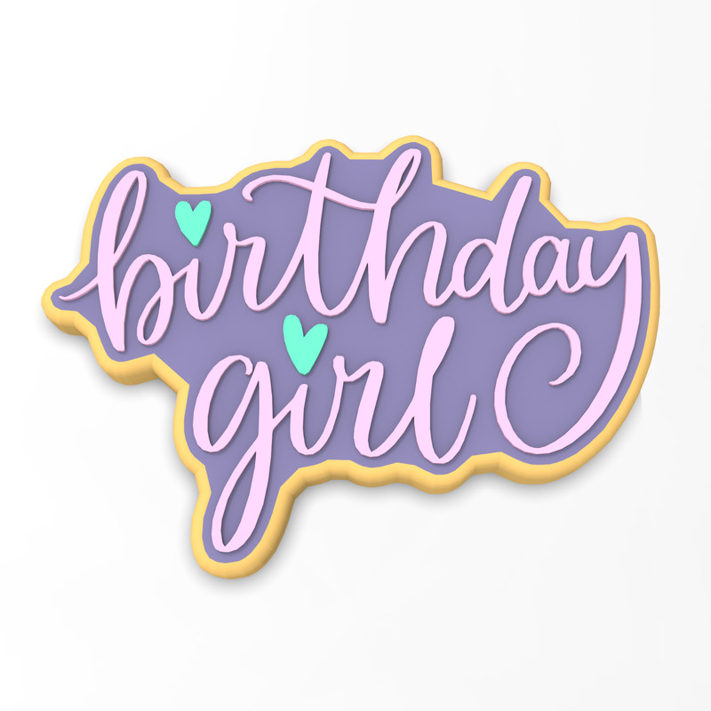 Birthday Girl Cookie Cutter & Stamp | Birthday Party Kid Child Cumpleanos Happy gallery