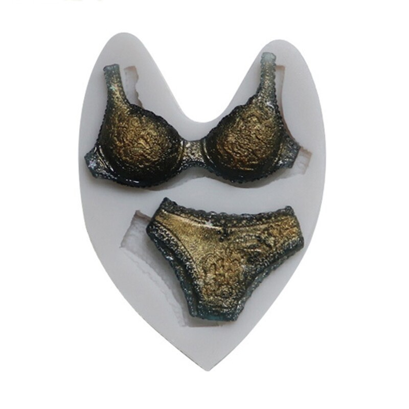 Christmas 3D Women Underwear Silicone Icing Mold Baking Cake Sugar Craft Fondant