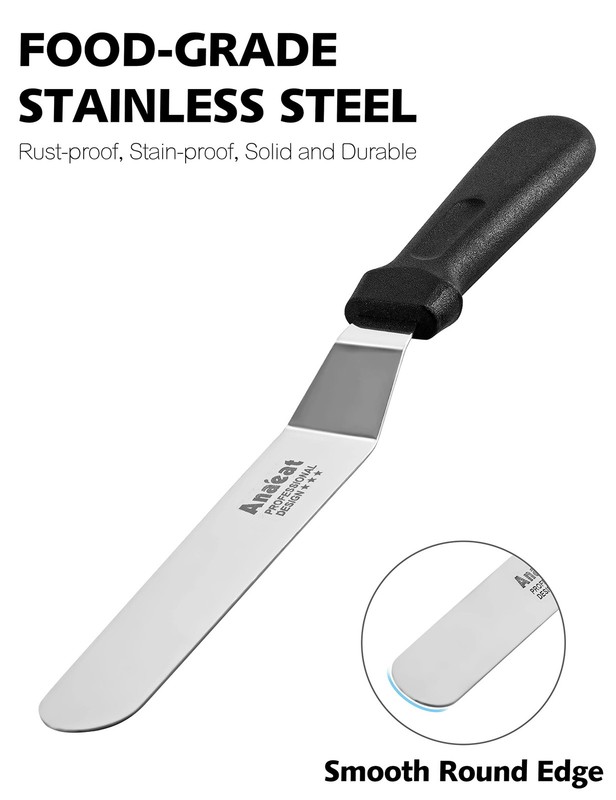 Icing Spatulas Set Of 4 Professional Cake Angled Offset Spatula With 4 6 8 10 gallery