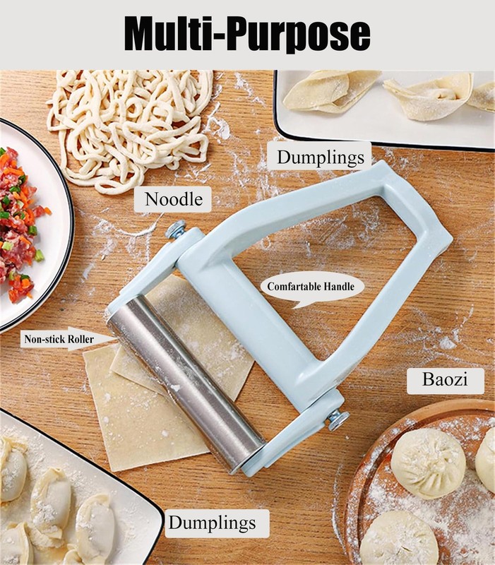 Rolling Pin with Adjustable Labor for BakingNon-Stick Stainless Steel Dough R... gallery