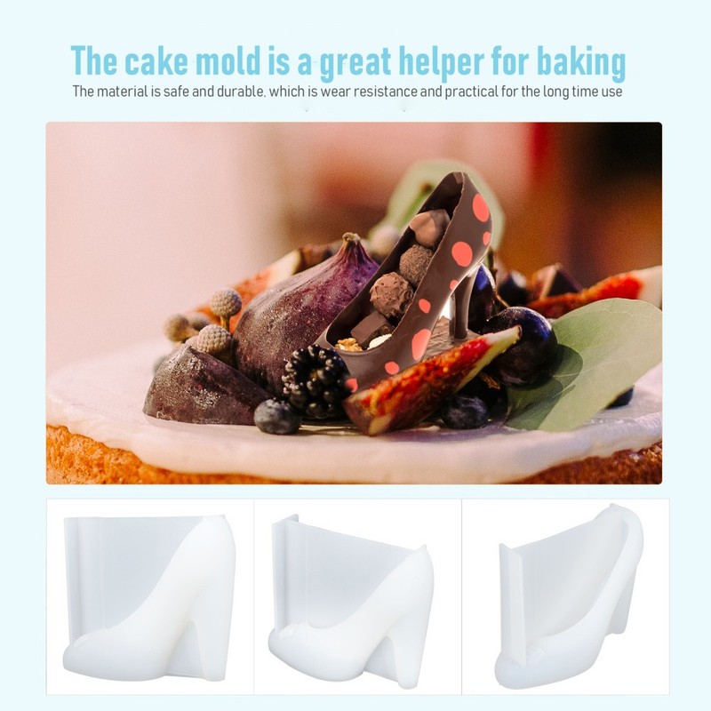 Wear Resistant Silicone Shoe Baking Mold for Chocolate Candy and Cake Making gallery