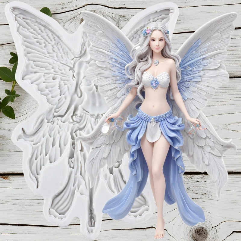 Butterfly Fairy Silicone Mold Fondant Cake Decorating Cupcake Topper Sugarcraft