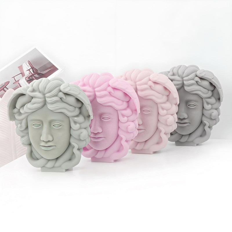 Medusa Fondant Molds, Mythology Goddess Chocolate Baking Mold, XL, Purple gallery