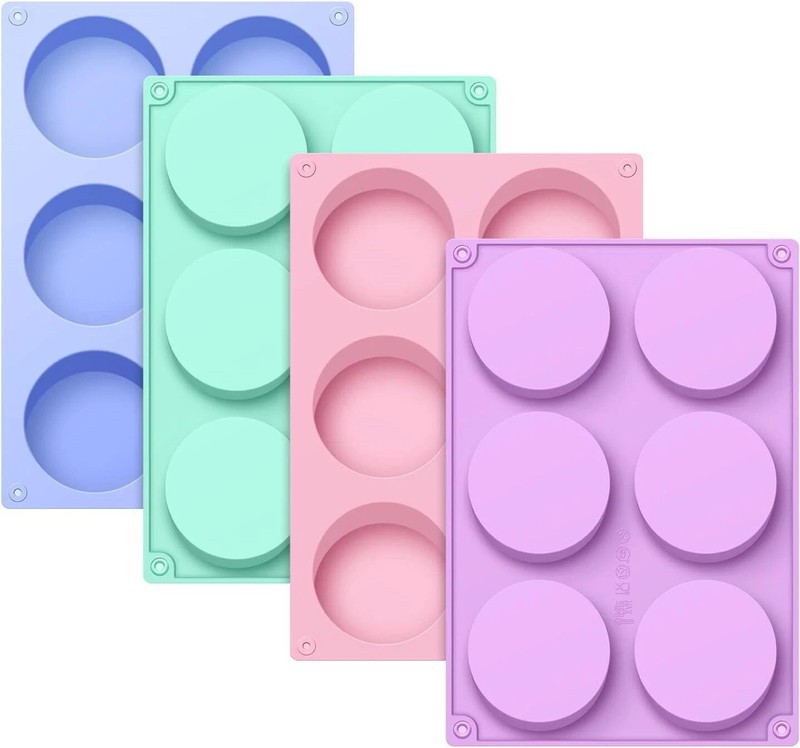 4 PCS Candy Molds, Silicone Oreo Cookie Chocolate Molds for Candy, Cookies, Oreo