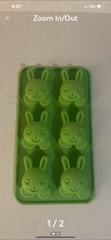 Bunny Head Silicone Mold 2 3/4 x 2