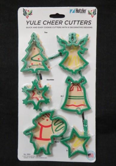 (6) Hutzler Christmas COOKIE Cutters – Tree Angel Santa Snowflake Bell Star NEW