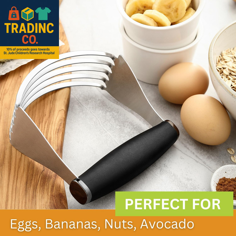 Dough Blender for Baking, Heavy Duty Dough Cutter Tool, Stainless Steel Pastry C gallery
