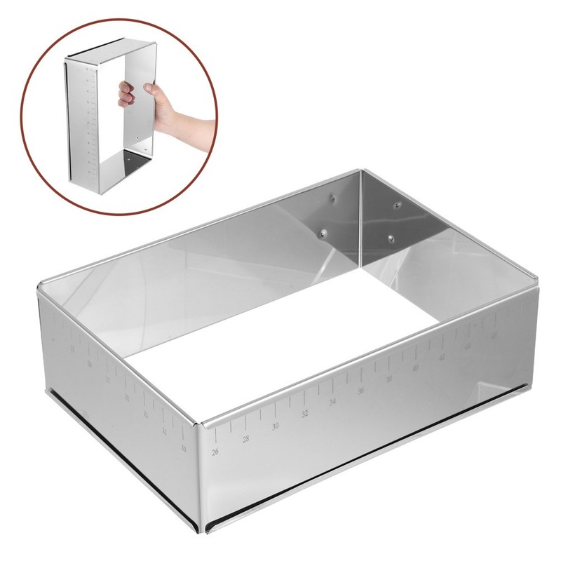 Adjustable Cake Ring: Stainless Steel Mousse Cake Mold Ring for Kitchen DIY gallery