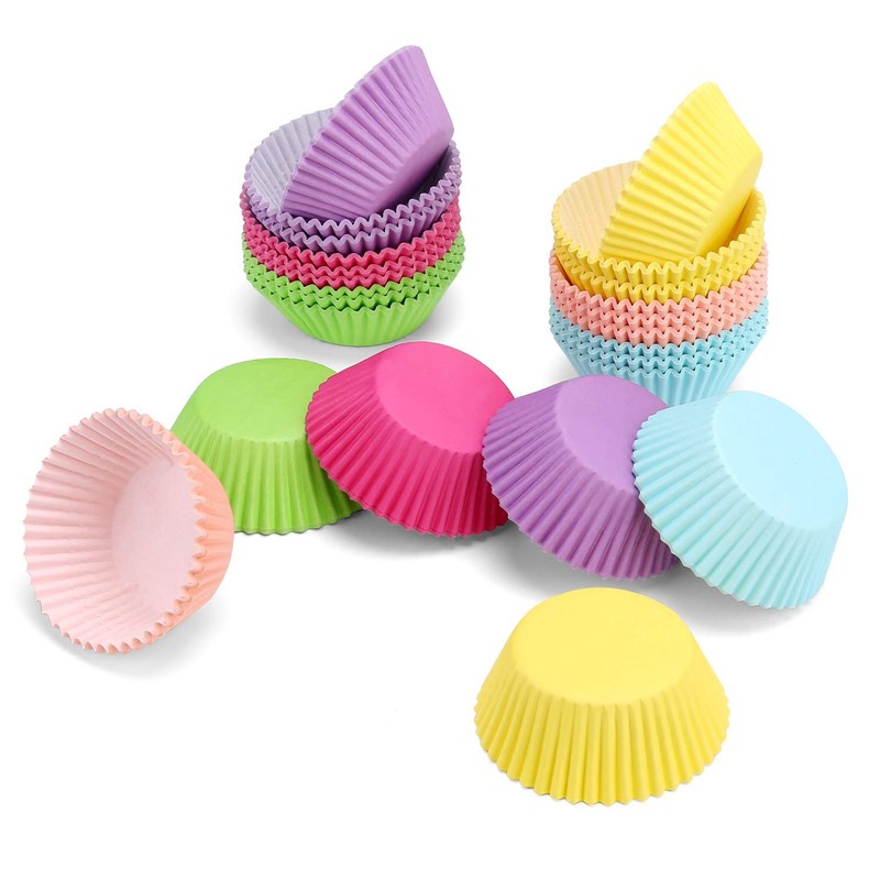 Cupcake Liners 600 Pcs Rainbow Standard Baking Cups Muffin Paper Cases gallery