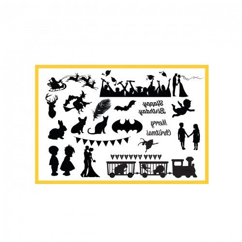 Silicone Celebration And Holiday Silho Cake Lace Mat / Mold for Silhouette Decor