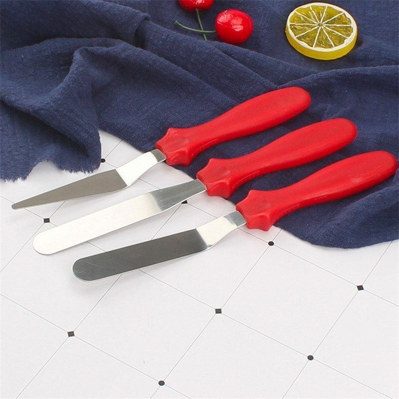 3pcs Smooth Tools Kit Knife Set Spatula Palette Cake Decorating Stainless Steel gallery