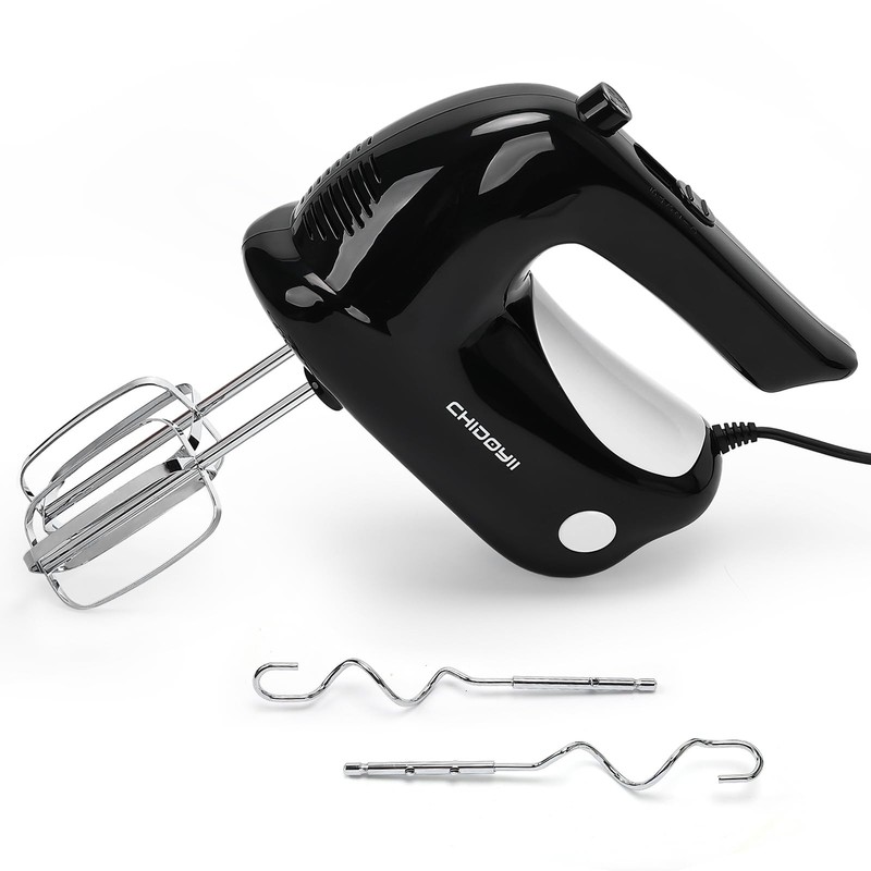 5-Speed Hand Mixer Handheld，300 W Electric Whisk with 4 Stainless Steel Acces…