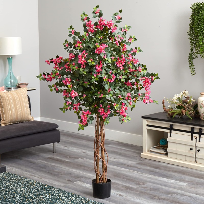 Nearly Natural 5.5Ft. Bougainvillea Artificial Tree gallery