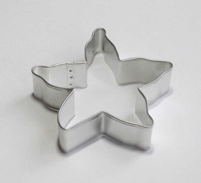 4" Star Fish Cookie Cutter Tin Steel Sea Star Luau Ocean Beach Mermaid Party gallery