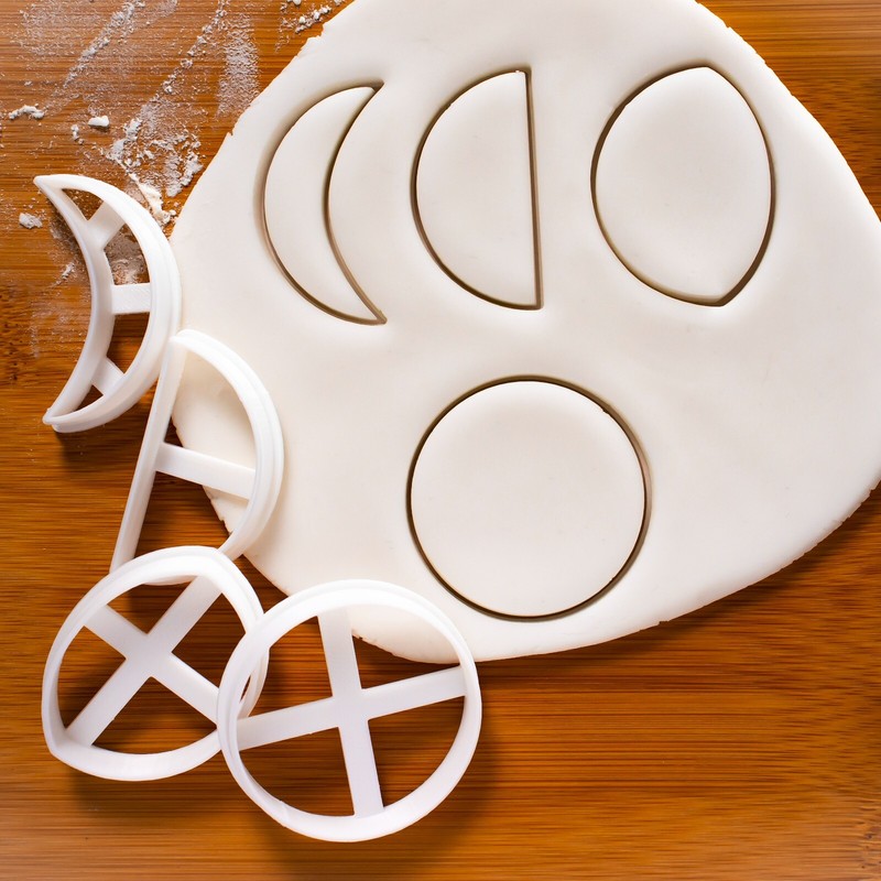 Moon Cycle Cookie Cutters – solar eclipse lunar celestial star pagan astrology