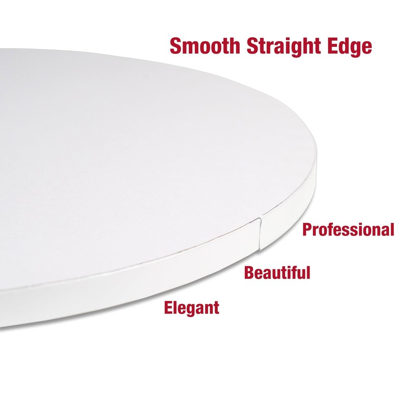 3 PCS White Round Cake Boards 16 Inch 1/2 Inch Thick Sturdy Cake Drum gallery