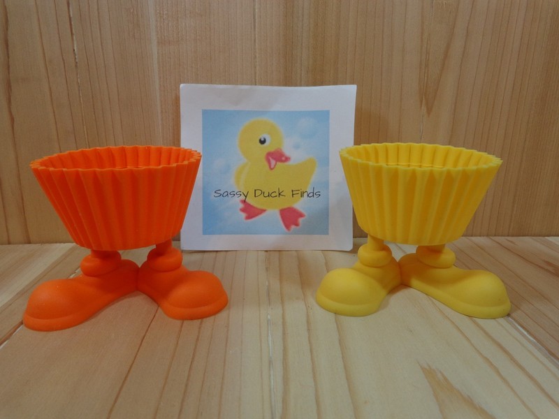 Wilton Silicone Cupcake Liner Silly Feet Set of 4 Individual Baking Cup Mold gallery