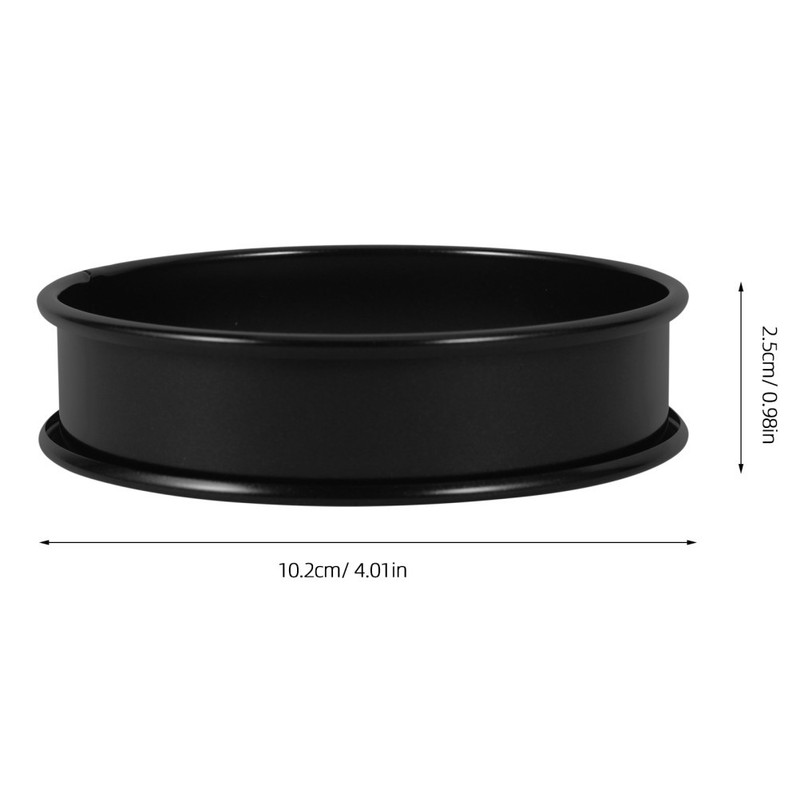 8Pcs Black Stainless Steel Multi Function Cake Mold Set Reusable Baking Tool gallery