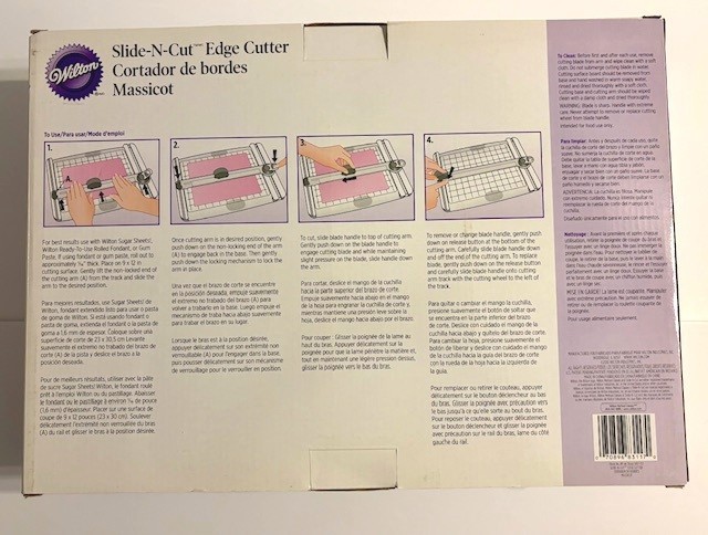Wilton Slide-N-Cut Edge Cutter for Sugar Sheets, Fondant or Gum Paste NIB gallery