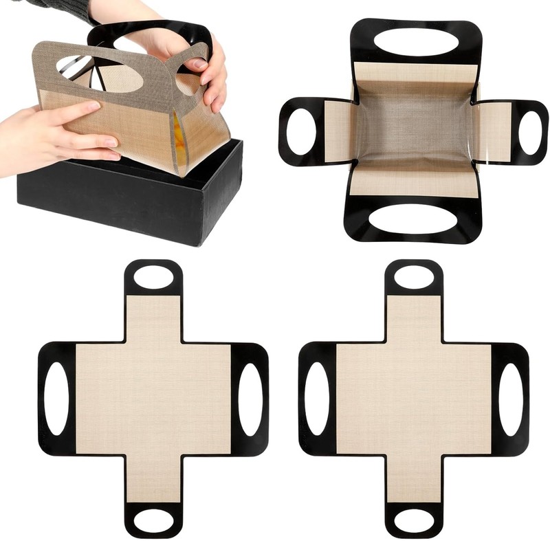 2 Pack Silicone Bread Loaf Pan Liners, Silicone Dough Mat Bread Pan Liners