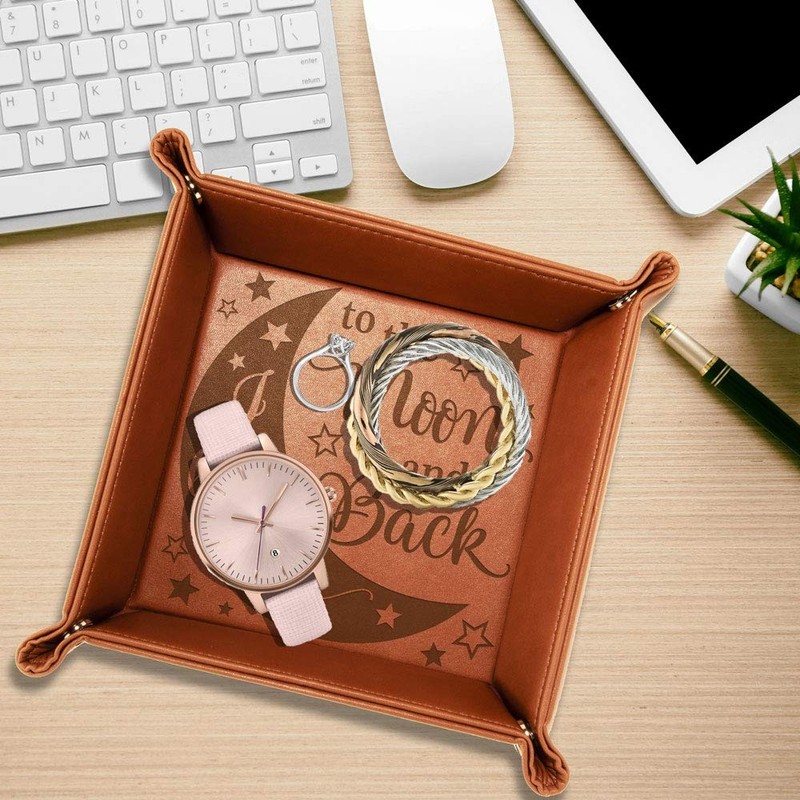 KATE POSH - I Love You to the Moon and Back 7.5" x x 1.5", Brown gallery