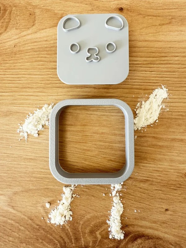 Penguin Cookie Cutter & Stamp - Minimalist Square Animal Face gallery