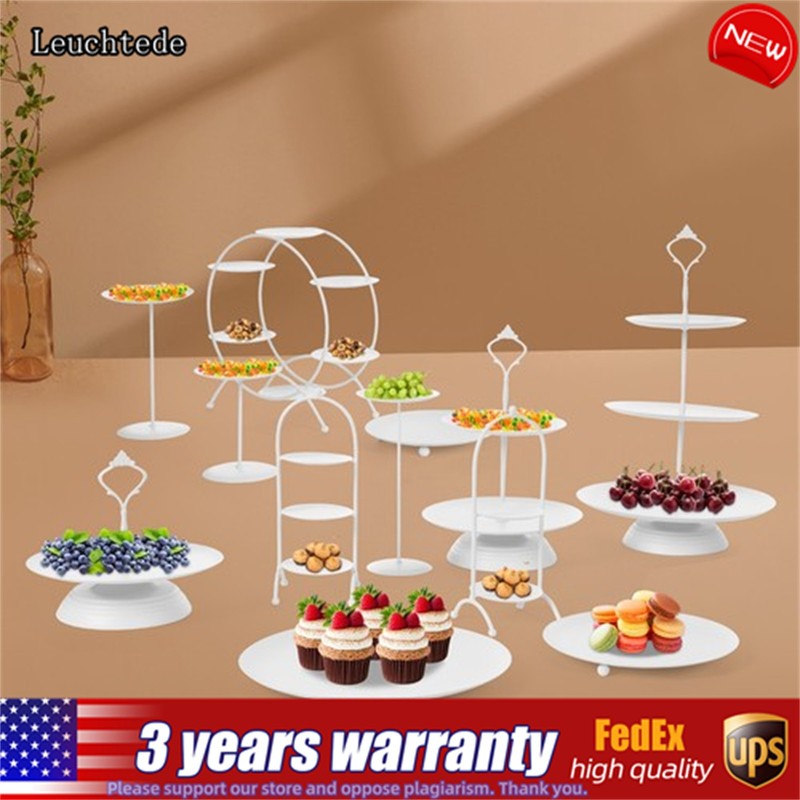 12pcs Round Cupcake Dessert Display Stand Fruit Snack Holder Party Event Wedding